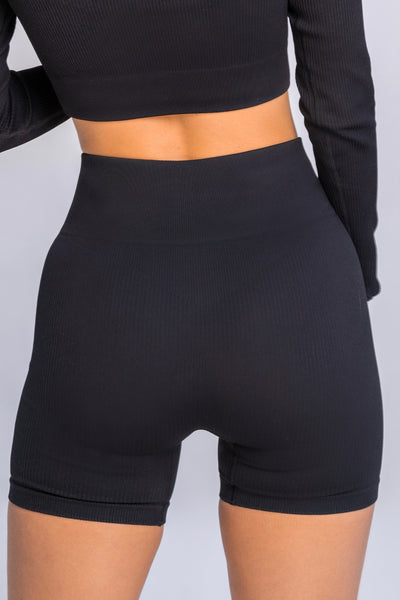 Danielle - Ribbed Knit Shorts